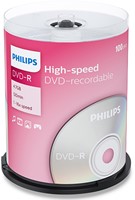 Philips | DVD-R | 4.7 GB | 100 stuks