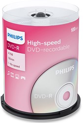 Philips | DVD-R | 4.7 GB | 100 stuks