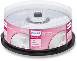 Philips | DVD-R | 4.7 GB | 25 stuks