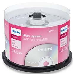 Philips | DVD-R | 4.7 GB | 50 stuks