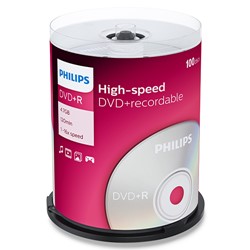 Philips | DVD+R | 4.7 GB | 100 Stuks