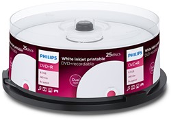 Philips | DVD+R | DL | 8.5 GB | Inkjet Printable | 25 Stuks