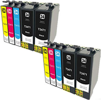 34 XL | 10 Pack | Huismerk | Cartridges voor Epson