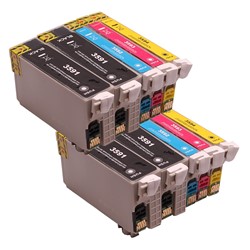 35 XL | 10 Pack | Huismerk | Cartridges voor Epson