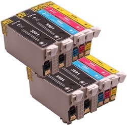 35 XL | 10 Pack | Huismerk | Cartridges voor Epson
