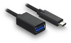 ACT USB-C 3.2 Gen1 male naar USB-A female OTG aansluitkabel 0,2m