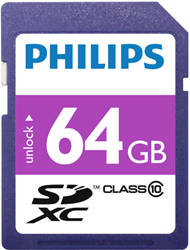 Philips | SDXC | 64 GB | Class 10