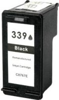 339 | 1x Zwart | Huismerk | Cartridge voor HP