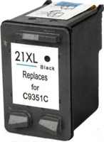 21 XL | 1x Zwart | Huismerk | Cartridges voor HP
