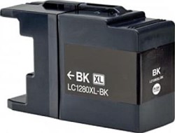 LC-1280 | 1x Zwart | Huismerk | Cartridges voor Brother