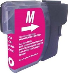 LC-1100 | LC-980 | 1x Magenta | Huismerk | Cartridges voor Brother