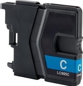 LC-985 | 1x Cyaan | Huismerk | Cartridges voor Brother