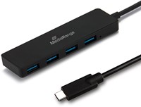 MediaRange | Hub | USB-C | USB 3.0 | 1 > 4-poorten