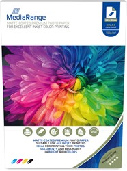 MediaRange | Inkjet Papier | Mat | A4 | 130 gr/m2 | 100 vel