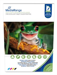 MediaRange | Foto Papier | Hoog Glanzend | Inktjet | Dubbelzijdig | A4 | 160 gr/m2 | 50 vel