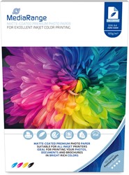 MediaRange | Inkjet papier | Mat | A4 | 105 gr/m2 | 100 vel