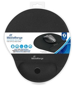 MediaRange | Muismat | Ergonomische | Gel Polssteun | Zwart