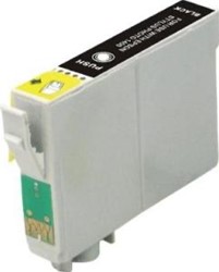 T0551 | 1x Zwart | Huismerk | Cartridges voor Epson