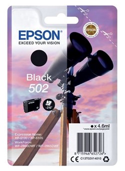 502 | 1x Zwart | Origineel | Cartridges voor Epson