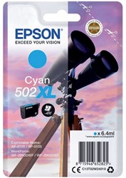 502 XL | 1x Cyaan | Origineel | Cartridges voor Epson