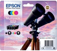502 | 4 Pack | Origineel | Cartridges voor Epson