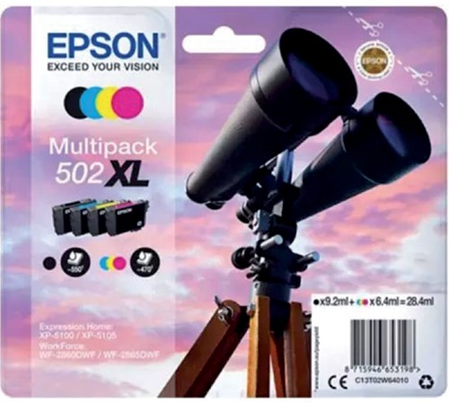 502 XL | 4 Pack | Origineel | Cartridges voor Epson