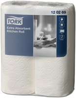 Keukenrol Tork Premium 2-laags 64 vel wit 120269