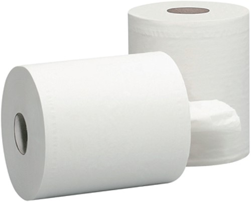 Poetspapier Cleaninq medium 1-laags 275m wit-2