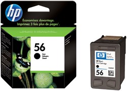 56 | 1x Zwart  | Origineel | Cartridges voor HP