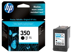 350 | 1x Zwart | Origineel | Cartridges voor HP