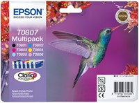 T0807 | 6 Pack | Origineel | Cartridges voor Epson