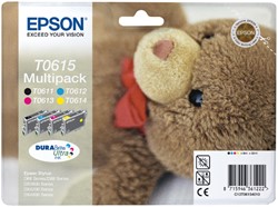T0615 | 4 Pack | Origineel | Cartridges voor Epson
