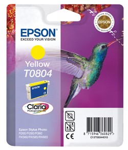 T0804 | 1x Geel | Origineel | Cartridges voor Epson