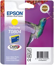 T0804 | 1x Geel | Origineel | Cartridges voor Epson