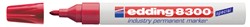 Viltstift edding 8300 industrie rond 1.5-3mm rood