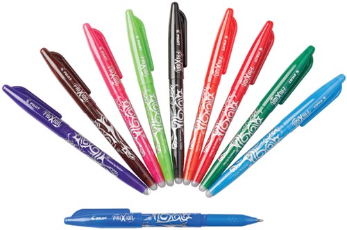 Rollerpen PILOT friXion medium lichtblauw blister à 1 stuk + 3 vull-2