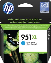 951 XL | 1x Cyaan  | Origineel | Cartridges voor HP