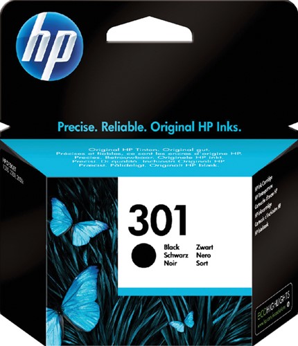 301 | 1x Zwart | Origineel | Cartridges voor HP