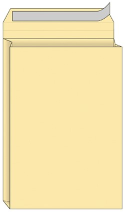 Envelop Quantore monsterzak 262x371x38mm zelfkl. creme 10 stuks
