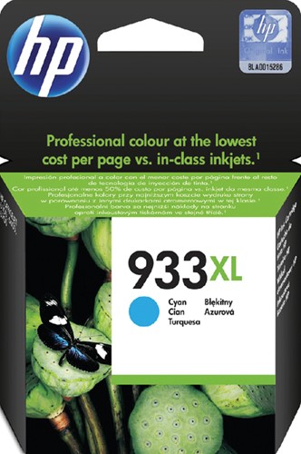 933 XL | 1x Cyaan | Origineel | Cartridge voor HP