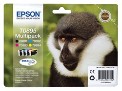 T0895 | 4 Pack | Origineel | Cartridges voor Epson