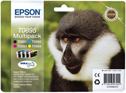 T0895 | 4 Pack | Origineel | Cartridges voor Epson