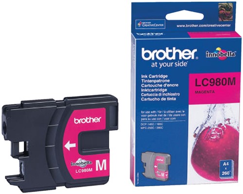 LC-980 | 1x Magenta | Origineel | Cartridges voor Brother