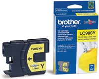 LC-980 | 1x Geel | Origineel | Cartridges voor Brother