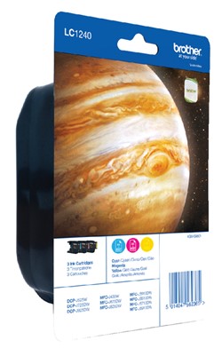 LC-1240 | 3 Pack | Origineel | Cartridges voor Brother