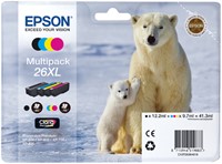 26 XL | 4 Pack | Origineel | Cartridges voor Epson