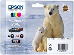 26 XL | 4 Pack | Origineel | Cartridges voor Epson