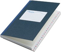 Register Djois Atlanta 165x105mm lijn 192blz met alfabet blauw