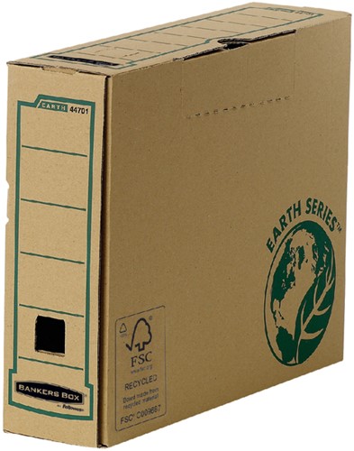 Archiefdoos Bankers Box Earth A4 transfer 80mm bruin-2