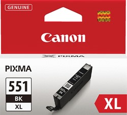 CLI-551 XL | 1x Zwart | Origineel | Cartridges voor Canon